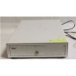 CASH BOX W/ KEY (WHITE)