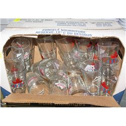 LOT OF ASSORTED HEAVY THICK BEER GLASSES