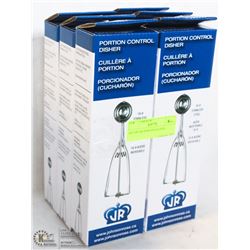 SET OF SIX PORTION SCOOPS