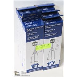 SET OF SIX PORTION SCOOPS