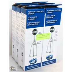 SET OF SIX PORTION SCOOPS