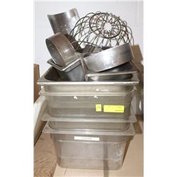 LOT OF FIVE ASSORTED FULL SIZE INSERTS W/ CONTENTS