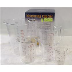 NEW 5PC MEASURING CUP SET - POLYCARBONATE