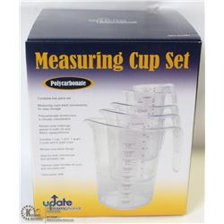 POLYCARB MEASURING CUP SET - 4L, 2L, 1L, 0.5L  &