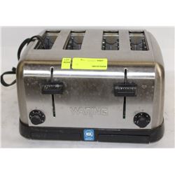 WARING FOUR SLICE STAINLESS STEEL TOASTER