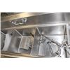 Image 3 : TRIPLE NSF COMMERCIAL SINK W/ PULL DOWN FAUCET