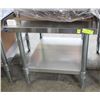 Image 1 : ME#06) 30"X24" STAINLESS STEEL EQUIPMENT STAND