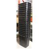 Image 1 : LOT OF 45 PLAIN BLACK TRASH BINS