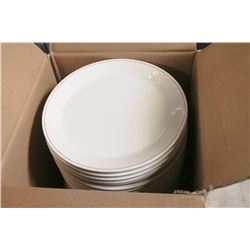 CASE OF NEW ROUND PLATES- 24 PER CASE