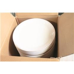 CASE OF NEW ROUND PLATES- 24 PER CASE