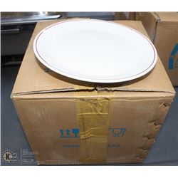 CASE OF NEW ROUND PLATES- 24 PER CASE