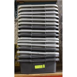 GROUP OF 16 VARIOUS COLOUR BUS BINS