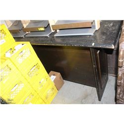 LARGE UPRIGHT WOODEN EATING BAR 72"X24"X42"