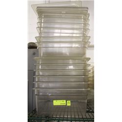 STACK OF 1 DOZEN ASSORTED FULL SIZE PLASTIC