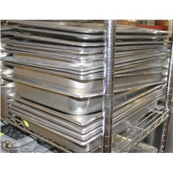 STACK OF ASSORTED FULL SIZE S/S INSERTS AND LIDS