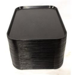 BLACK CAFE TRAYS - 35 APPROX.