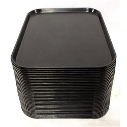 BLACK CAFE TRAYS - 35 APPROX.