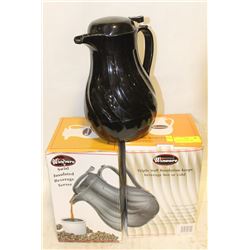 LOT OF 4 INSULATED COFFEE CARAFES - HOT OR COLD.