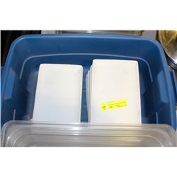 STEELITE WHITE PLATE - 28 PLATES