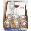 Image 1 : FLAT OF NEW GLASSWARE INCLUDES 20 OZ WINE GOBLETS