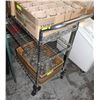 Image 1 : NSF 3-TIER COMMERCIAL WIRE SHELF ON WHEELS