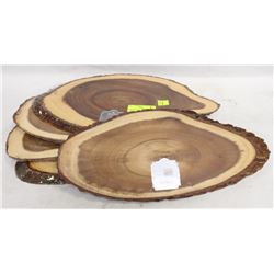 5 WOODEN OVAL BOARD CHARCUTERIE BOWRING.