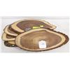 Image 1 : 5 WOODEN OVAL BOARD CHARCUTERIE BOWRING.