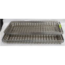 6 WIRE BASKET RACKS INCL 3-10"X26" AND 3-6"X26"