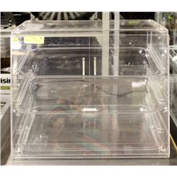 CLEAR ACRYLIC BAKER DISPLAY