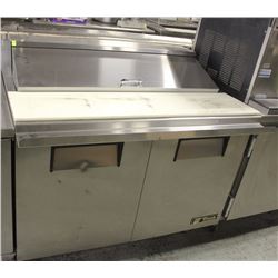 4FT. TRUE SS 2- DOOR PIZZA PREP TABLE