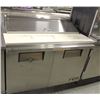 Image 1 : 4FT. TRUE SS 2- DOOR PIZZA PREP TABLE