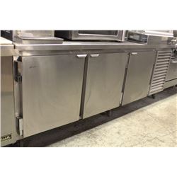 3 DOOR CUSTOM BUILT STAINLESS STEEL REFRIGERATED