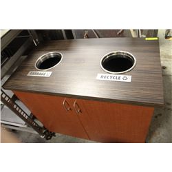 COMMERCIAL DISPOSAL STATION WITH RECYCLE AND TRASH