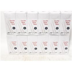 1 DOZEN CASES (2400) OF CARRY OUT PLASTIC SPOON