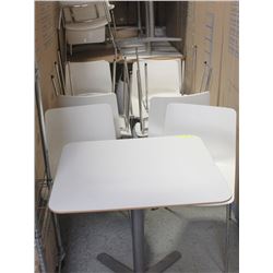 LOT OF 10 TABLES  AND 20 CHAIRS INCL 3 -4 SEATERS