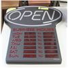 Image 1 : NEON / LED "OPEN" SIGN