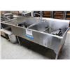 Image 2 : STAINLESS STEEL 3 WELL SINK