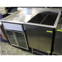 2 COMPARTMENT SINK WITH LEFT SIDE DRAIN BOARD