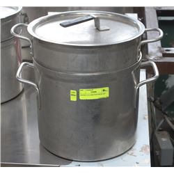 DOUBLE 10 LITRE POTS WITH LID