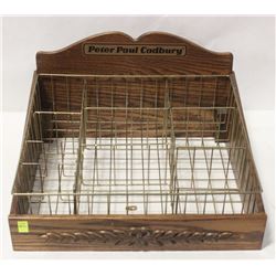 ANTIQUE PETER PAUL CADBURY WOODEN WIRE TREAT