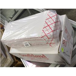 FULL CASE OF NUMBER 300 RED CHECK FOOD BASKETS