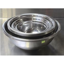 COMPLETE SET S/S MIXING BOWLS