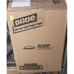 1200 TRANSLUCENT STRAW SLOT LIDS FOR COLD PAPER