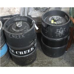 GROUP OF 2 RUBBERIZED BEER KEGS