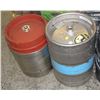 Image 1 : GROUP OF 2 ALUMINUM BEER KEGS