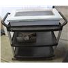 Image 1 : COMMERCIAL BLACK SERVICE CART WITH FIRE