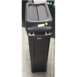 NEW RUBBERMAID COMMERCIAL BLACK SLIM BIN