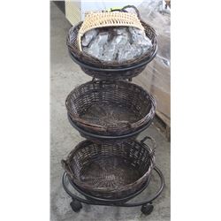 LARGE TRIPLE BASKET DISPLAY