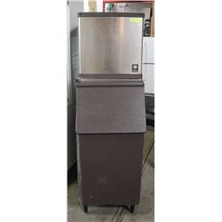 MANITOWAC ICE MACHINE WITH BIN - 50 GALLON.