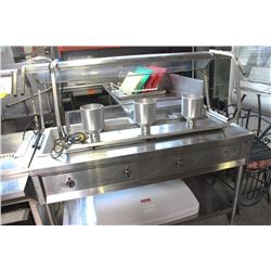 4 WELL BUFFET STAINLESS STEEL STEAM TABLE